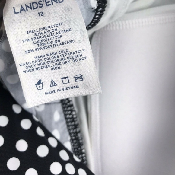 Lands End Regular Beach Living Tankini Top 12 NEW - Picture 7 of 8